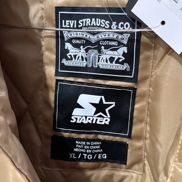 GENUINE Levi’s Starter Gold San Francisco 49ers Trucker Full-Snap Jacket - XL - Picture 7 of 12